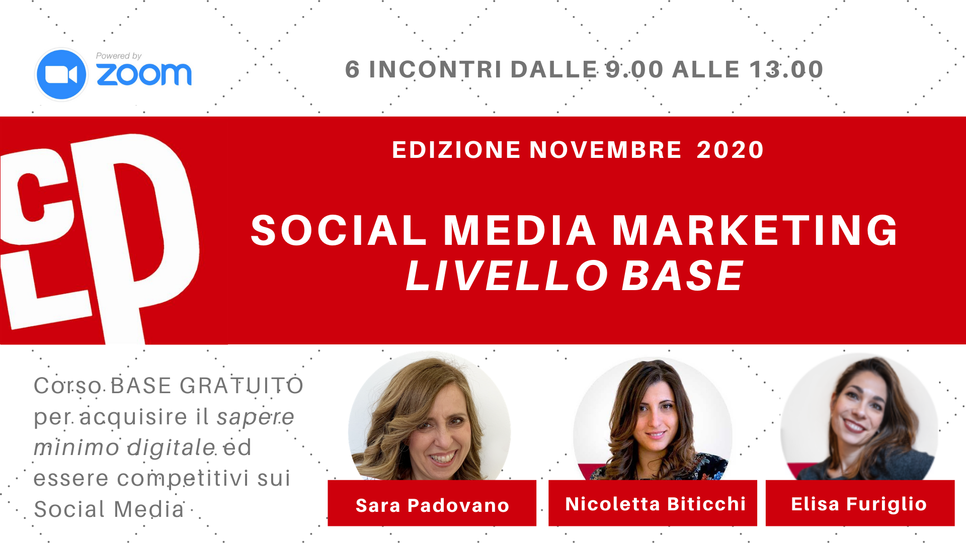 Corso GRATUITO base social media marketing corso camera commercio genova