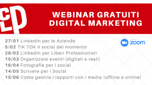 Webinar digital marketing gratuiti 2021