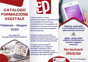 la locandina dell'edizione 2024 del catalogo digitale di clp