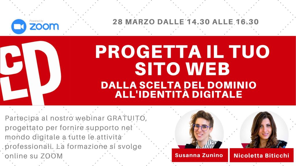 progetta il tuo sito web webinar marzo 2024