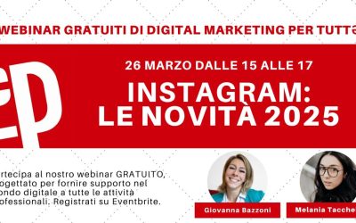 Le novità di Instagram e TikTok nei webinar gratuiti di marzo e aprile