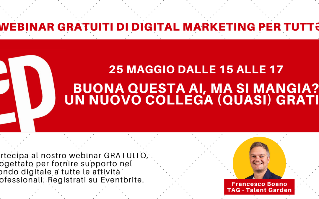 Buona questa AI, ma si mangia? Un nuovo collega (quasi) gratis