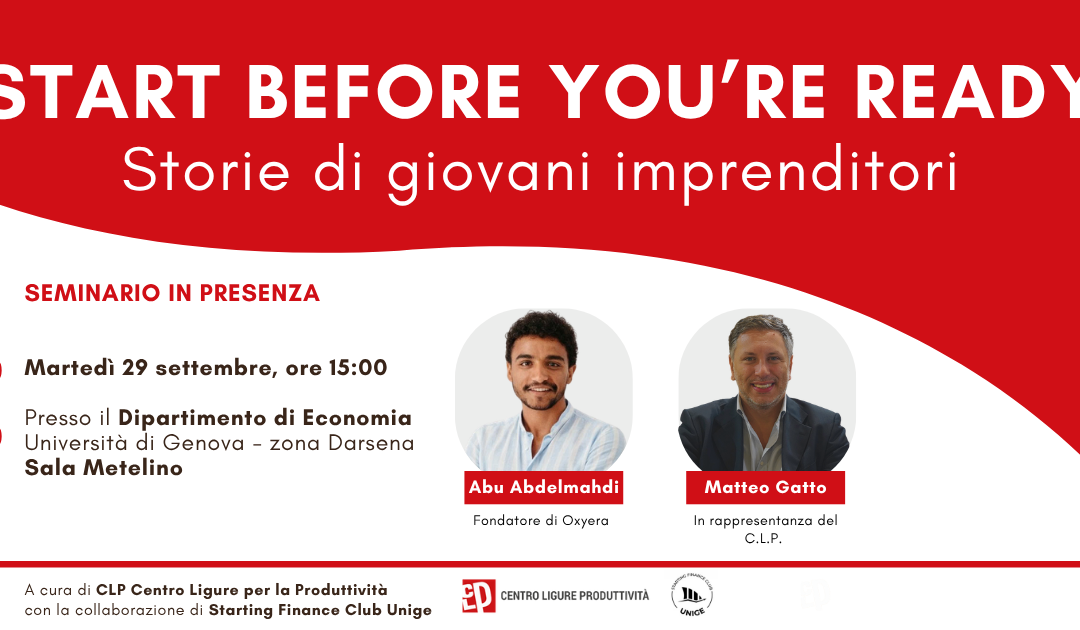 Start before you’re ready: storie di giovani imprenditori