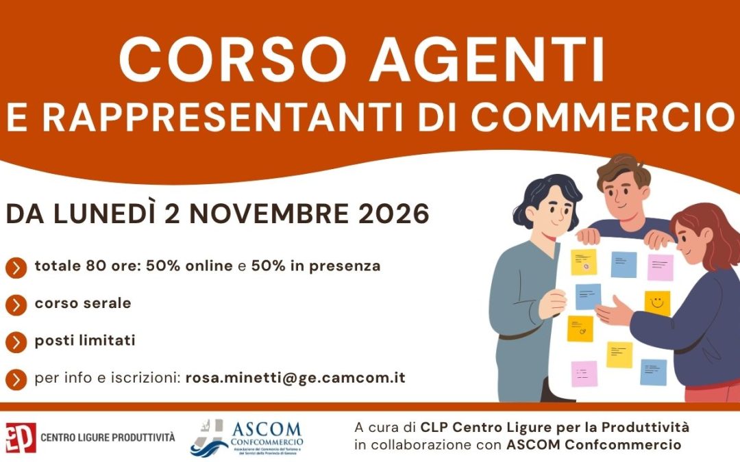 Corso agenti e rappresentanti di commercio – novembre 2026
